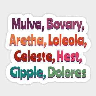 Mulva Sticker